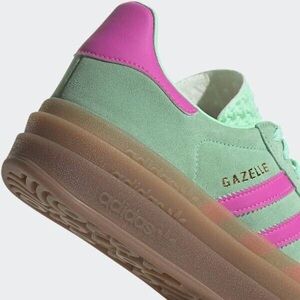 Women's GAZELLE BOLD 'PULSE MINT SCREAMING PINK'-Thick Sole Samba